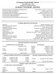 2022-23 Student Handbook Levi Milton Elementary School