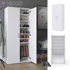 Vicco Schuhschrank Mit Stiefelfach Torge Schuhregal Diele Flur Weiss 180 X 80 Cm Schrank Schuhstander Stiefelschrank Schuhablag In 2020 Schuhschrank Wandschrank Schrank