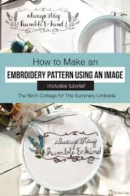 Learn how to take a picture and make it into the embroidery pattern. How To Create An Embroidery Pattern Using An Image Lz Cathcart