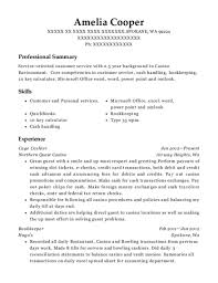 20+ best cage cashier resumes resumehelp