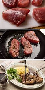 Tuna Au Poivre With Red Wine Sauce Recipe Recipe Seafood Recipes Recipes Red Wine Sauce