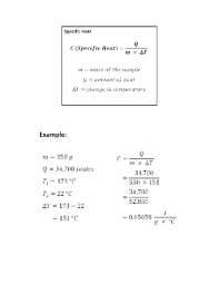Calculate the specific heat of cadmium. How To Calculate Specific Heat 6 Steps With Pictures Wikihow