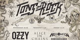 Band som ozzy osbourne, alice in chains, kvelertak, arch enemy, exodus, at the gates. Tons Of Rock 2018