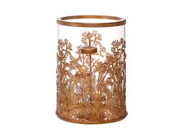 Ketelamp hurricane candle holder glass, open ended glass, bottomless cylindrical glass, glass lamp shade of 2.5 x 10 (multiple specifications). Golden Frond Hurricane Candle Holders
