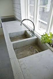 outdoor kitchen sink, concrete kitchen