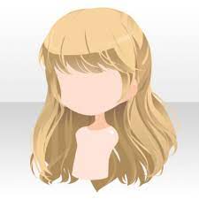 Hairstyle Little Lady Half Up Hair Ver A Yellow Jpg Cartoon Hair Chibi Hair Animated Cartoon Characters