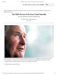 The T&D's Person of the Year: Frank Tourville