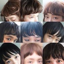 前髪コレクション パーマや ストレート 前髪の隙間 前髪の厚さや 幅が少し変わるだけで グッと雰囲気が変わる 前髪パーマ 個性的 ヘアスタイル ヘアスタイル