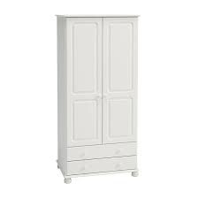 See more ideas about cupboard drawers, drawers, cupboard. Barnaby Tall Wardrobe White 2 Door 2 Drawer Buy Online At Qd Stores