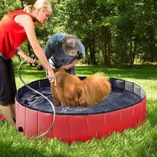 Hundebadewanne Faltbarer Pool Badewanne Wasserbecken Fur Hunde Hundepool Haustier Wasserbecken