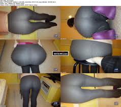 下着丸見えスケスケレギンス尻！！下半身プリッと出したら極エロ神尻だった♪OLお姉様 - devil999.com - 盗撮・のぞき