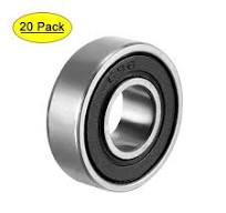 Deep Groove Ball Bearing 698RS Double Sealed, 8mmx19mmx6mm Carbon Steel  20Pcs