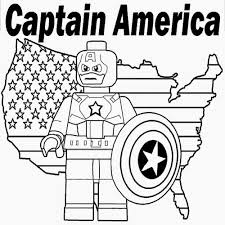 Captain America Lego Avengers Coloring Page Lego Coloring Pages Avengers Coloring Pages Superhero Coloring Pages