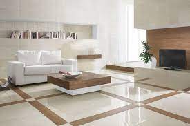 Large tiles can convey the illusion of space even when there isn't much room to work with. Contemporary Ceramic Flooring Tile Ideas Living Room Tiles Living Room Tiles Design Room Tiles Design