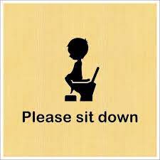 トイレ用 toilet サインステッカー 黒or白 トイレ イラスト ステッカー サイン