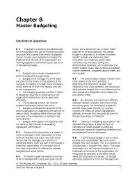 Introduction to managerial accounting ch 2: Chapter 8 Summary Managerial Accounting Studocu
