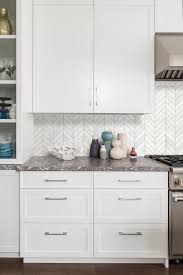 White Modern Marble Chevron Backsplash Tile Backsplash Com In 2020 Kitchen Backsplash Designs White Tile Kitchen Backsplash Unique Kitchen Backsplash