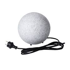 Garten Kugelleuchte Stono O 20 Cm Inkl Tageslichtsensor E27 Led Osram 9w 3m Kabel Ip65