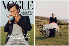 Harry styles is on top of the world. Harry Styles Rocks A Dress For Vogue Gets Attacked By Dopes Boing Boing