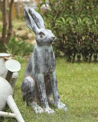 Creative Co Op Resin Rabbit Statue Garten