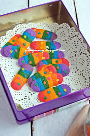 Resep kue kering lidah kucing. Biskut Pelangi Lidah Kucing Qasey Honey