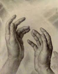 Hands Of Light Drawing By Alexander Rosenfelf