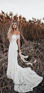 Off Shoulder Long Mermaid Lace Wedding Dresses Country Wedding Dresses Weddingdresses Wedding Dresses Unique Cheap Wedding Dress Lace Mermaid Wedding Dress
