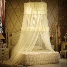 In a manhattan apartment decorated by david mann of mr architecture + decor, a canopy bed by anthropologie in a child's bedroom is draped with a pierre. Luxury Mosquito Net For Double Bed Princess Lace Palace Bed Curtain Canopy Bed Curtains Mosquiteiro Adult Children Bed Netting Mosquito Bat Mosquito Clothingmosquito Net Window Aliexpress