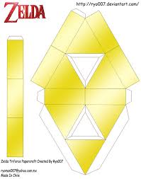Triforce Papercraft Degraded 1 By Ryo007 On Deviantart Zelda Birthday Zelda Party Triforce