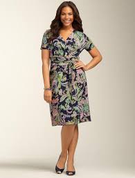 Talbots Online Has Great Plus Size Petite Dresses Talbots Paisley Ruched Wrap Dress Dresses Woman Vestidos Look