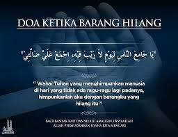 Itulah penjelasan tentang doa kehilangan barang, sesuai sunnah, menurut islam, doa menghikhlaskan barang yang hilang, doa agar maling mengembalikan barang curian. Hanna On Twitter Semalam I Ada Hilang Barang I Dah Cari Dah Kat Banyak Tempat Sampai Stress Pastu Google Doa Hilang Barang And I Baca Pagi Ni Dah Jumpa And Dekat