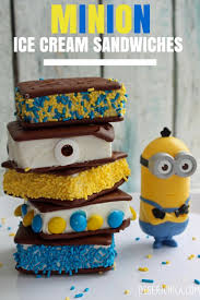 Birthday Cake Ice Cream Sandwiches Near Me Minion Ice Cream Sandwiches Minions Minion Birthday Despicable Me Party