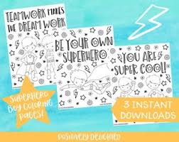 A great collection of coloring pages for boys. Boy Coloring Pages Etsy
