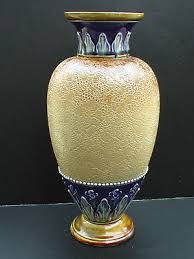 Large Royal Doulton Lambeth Art Nouveau Vase