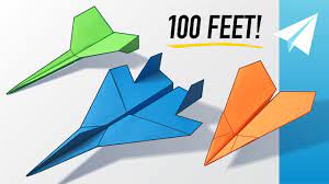 How To Make 3 Easy Paper Airplanes That Fly Far — Best Planes In The World  — Dagger, F-15, Arrowhead - Youtube