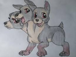 Cute Cerberus Greek Mythology Found On Dragoart Com Baby Animal Drawings Animal Sketches Cerberus