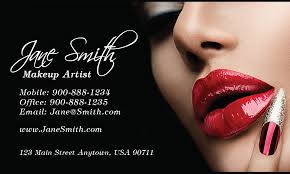 Quim marin studio designed a card that makes a bold statement with their salon's logo. Sample Makeup Artist Business Cards Saubhaya Makeup