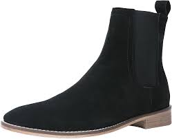 Great savings free delivery / collection on many items. Amazon Com Santimon Chelsea Boots Men Suede Casual Dress Boots Ankle Boots Formal Shoes Black Brown Grey Chelsea