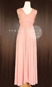 Tdy Peach Maxi Bridesmaid Dress Convertible Dress Infinity Dress Multiway Wrap Dress Wedding Long Ball Cocktail Gown Regular Plus Size Peach Bridesmaid Dresses Blush Bridesmaid Dresses Multi Way Dress