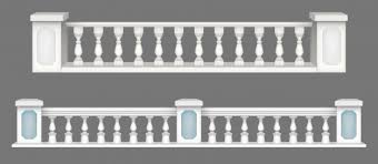 Can deck railing systems be returned? Free Vector Marble Balustrade Balcony Railing Or Handrails