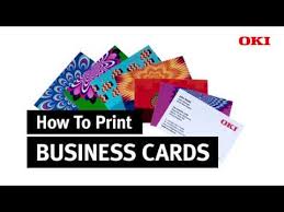 Feel free to use professional vector image software such as adobe illustrator or sketch, but to keep things simple (and free), i'll use google slides. How To Print Business Cards Oki Europe Youtube