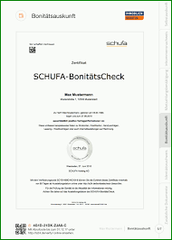 Bonität einfach und sicher nachweisen. Schufa Auskunft Mieter Wohnungsbewerbung Meine Bewerbungsvorlage