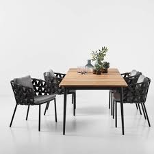 Vincent Sheppard Leo Dining Chair Lava Aluminium Acrylic Rope With Seat Back Cushions Houseolog Mixed Dining Chairs Modern Dining Chairs Yellow Dining Chairs