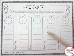 A Timeline Of My Day Elapsed Time Activities Elapsed Time Teaching Time