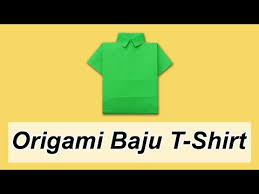 Gambar origami yang bentuknya seperti ichanoko 3d origami indonesia 3d origami animals snake ular. Cara Membuat Origami Baju T Shirt