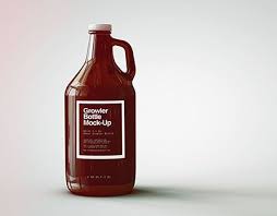 Check Out New Work On My Behance Portfolio Growler Beer Bottle Mock Up Craft Beer Mock Up Http Be Net Gallery 63354215 G Beer Growler Bottle Craft Beer