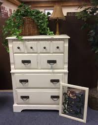 Cece Caldwell Simply White With Hammered Hardware And A Completely New Look Custom Paint Done By Vicky Reese Owne Cabin Furniture Furniture Custom Paint