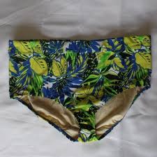 Size 28 Lane Bryant Palm Print Bikini Bottom