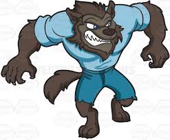 A Sleek Werewolf Cartoon Drawings Werewolf Drawing Werewolf