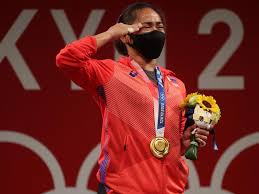 Another filipina is on the verge of making olympic history as nesthy petecio is just two wins away from clinching the philippines' first boxing gold medal in the summer games. Philippines Wins First Olympic Gold Medal Hidilyn Diaz Weightlifting In Tears During Ceremony Eritrea News